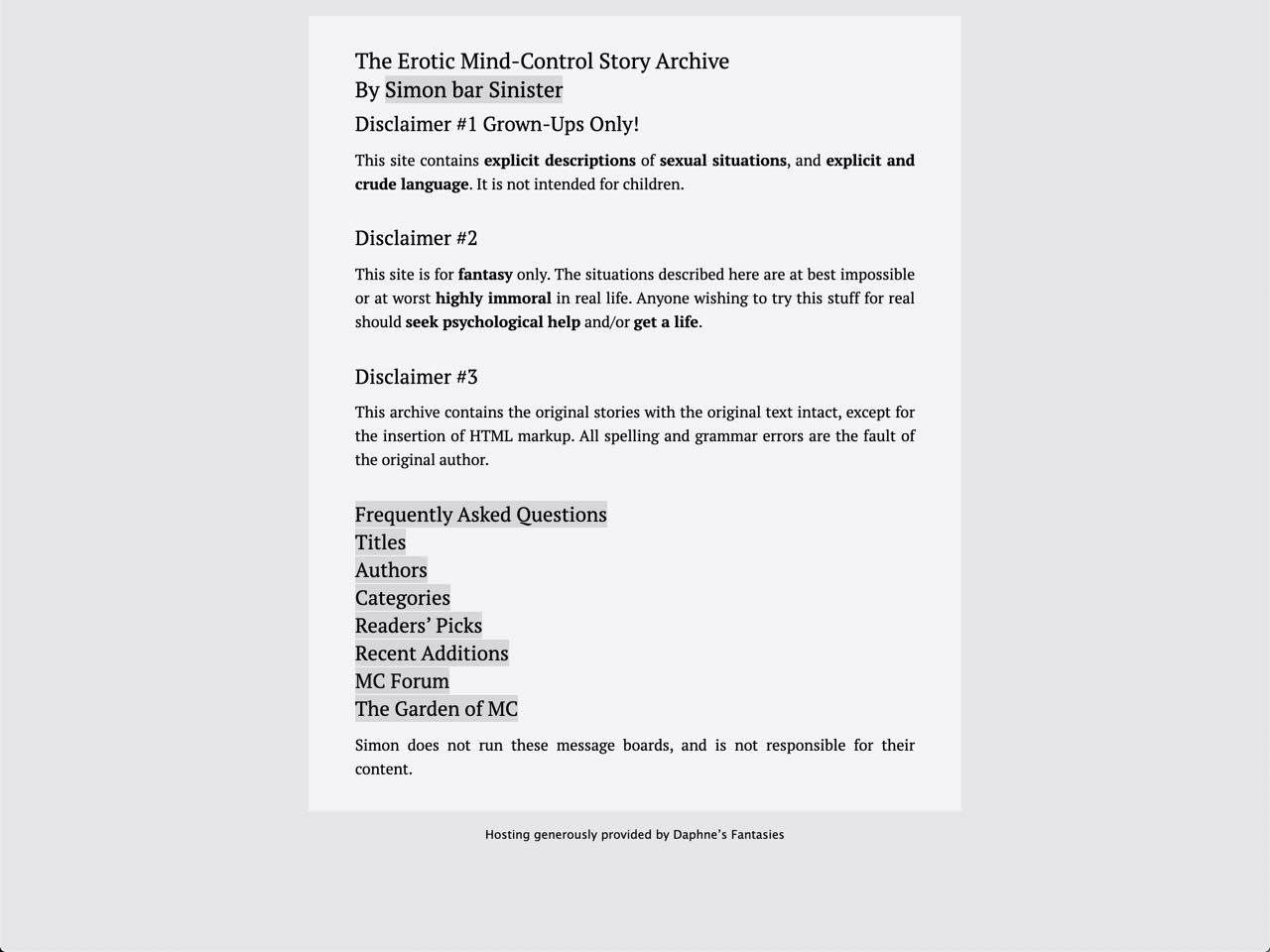 MCStories & Erotic Mind-Control Story Archive Sites Like MCStories.com