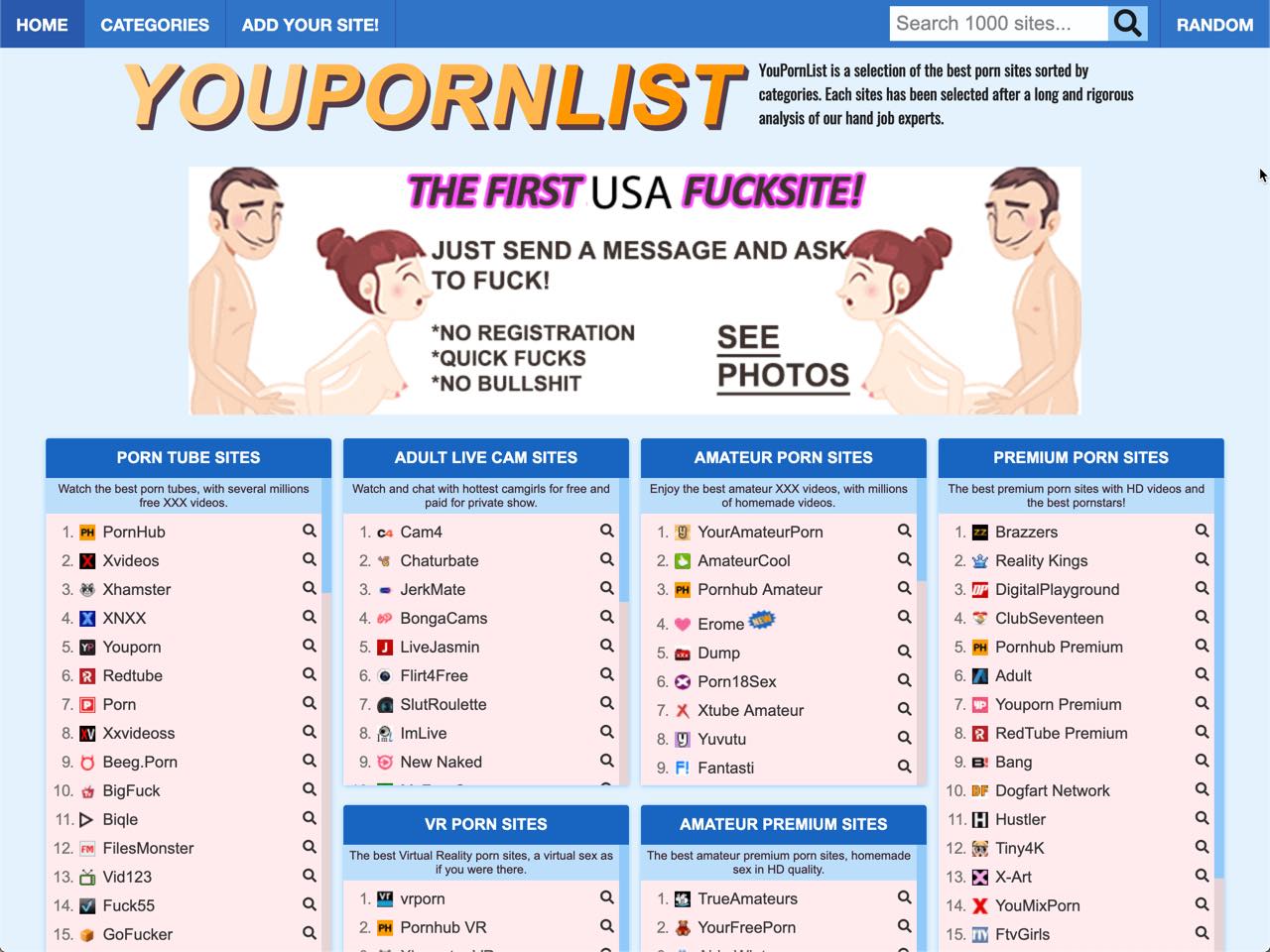 YouPornList - Best Porn Sites List - YouPornList.com